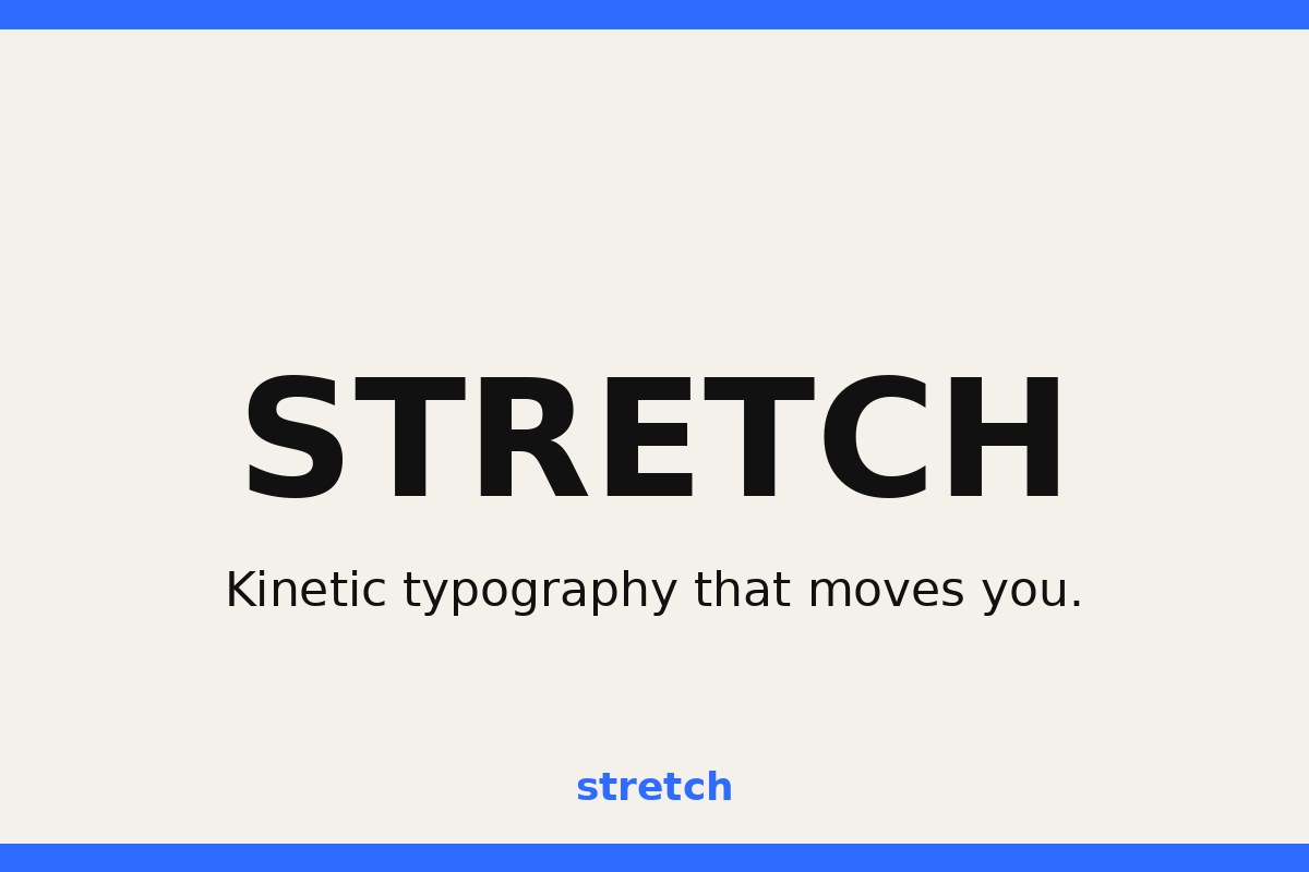 Stretch concept poster